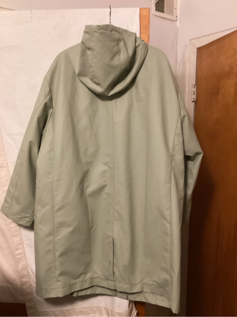 J.Crew Sage double breasted rain coat with hood SZ XL - Picture 5 of 12